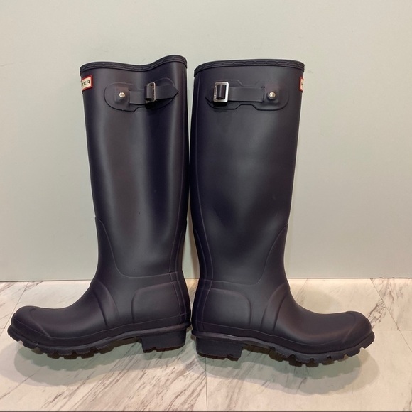 Hunter Women’s Original Tall Purple Rain Boots 6 - Picture 6 of 11